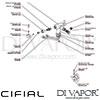 Cifial 31010TB U Techno 300 Mono Bidet Mixer Dimension